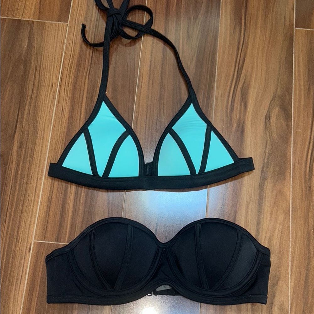 XS Victoria’s Secret PINK padded push-up swim bikini top set